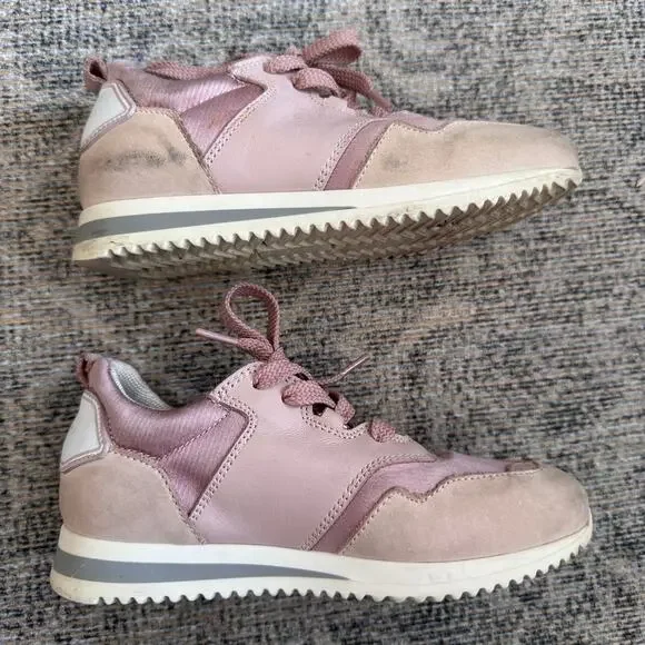 Buscemi Ventura Rosa Pink Toddler Girl Lace Up Sneakers Size EU 26 US 9.5 - Picture 3 of 9